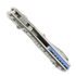 Microtech MSI Mini S/E Stonewash Standard Frag Titanium sulankstomas peilis, blue accents 210M-10FRMS3