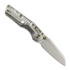 Microtech MSI Mini S/E Stonewash Standard Frag Titanium sulankstomas peilis, flamed accents 210M-10FRMS5