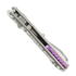 Microtech MSI Mini S/E Stonewash Standard Frag Titanium sulankstomas peilis, purple accents 210M-10FRMS4