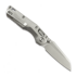 Microtech MSI Mini S/E Stonewash Standard Slab Titanium sulankstomas peilis, blue accents 210M-10MS3