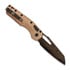 Microtech MSI Ram-Lok Coppermai Damascus sulankstomas peilis, Frag Pattern Copper & Purple Ti 210-16FRMS3