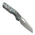 Microtech MSI Ram-Lok Taschenmesser, Ice Blue Ano Frag, Stonewash 210-10FRMS6