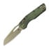 Microtech - MSI Ram-Lok Partial Serrated, Antique Green Ano Slab Side, Bronzed Stonewash