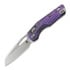 Microtech MSI Ram-Lok sulankstomas peilis, Purple Haze Ano Frag, Stonewash 210-10FRMS5