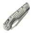 Microtech MSI Ram-Lok Stonewashed sulankstomas peilis, Frag Titanium, blue accents 210-10FRMS2