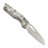 Microtech MSI Ram-Lok Stonewashed sulankstomas peilis, Slab Titanium, flamed accents 210-10MS4