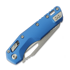 Microtech MSI S/E sulankstomas peilis, Blue Fluted Aluminum, Stonewash 210-10FLBL