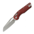 Microtech MSI S/E 折り畳みナイフ, Merlot Fluted Aluminum, Apocalyptic 210-10APFLMR