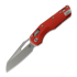 Microtech MSI S/E sulankstomas peilis, Red Fluted Aluminum, Apocalyptic 210-10APFLRD