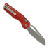 Microtech MSI S/E sulankstomas peilis, Red Fluted Aluminum, Apocalyptic 210-10APFLRD