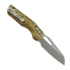 Microtech MSI S/E 折叠刀, Tan Frag Aluminum, Apocalyptic 210-10APFRTA