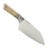Kuchyňsk&yacute; nůž Microtech Santoku 6" Bolstered - Stonewash - Tan G10 3200B-10CE