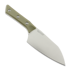 Kuchyňsk&yacute; nůž Microtech Santoku 6" - Stonewash - OD Green G10 3200-10OD