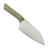 Kuchyňský nůž Microtech Santoku 6" - Stonewash - OD Green G10 3200-10OD
