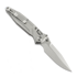 Microtech Socom Delta Ram-Lok Spear Point Stonewashed folding knife, blue accents 159RL-10SMS3