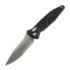 Microtech Socom Elite Auto S/E Apocalyptic Black 折り畳みナイフ, 鋸歯状 160A-11AP