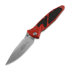 Microtech Socom Elite S/E Stonewash 折叠刀, 红色 160-10RD