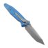 Microtech Socom Elite Tanto Apocalyptic Blue kääntöveitsi, combo terä 161-11APBL