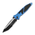 Microtech Socom Elite Tanto Black Blue sulankstomas peilis, dantytas 161-2BL
