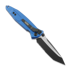 Microtech Socom Elite Tanto Black Blue kääntöveitsi, combo terä 161-2BL