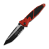 Coltello pieghevole Microtech Socom Elite Tanto Black Red, dentatura lama 161-2RD