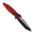 Coltello pieghevole Microtech Socom Elite Tanto Black Red, dentatura lama 161-2RD