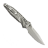 Microtech Socom Ram-Lok 折叠刀, Grey Frag Titanium & Purple Accents, Stonewash 160RL-10FRSMS4