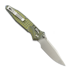 Zavírací nůž Microtech Socom Ram-Lok S/E Clip Point Stonewash Galactic Gold Frag, blue accents 160RL-10FRMS12
