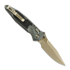 Saliekams nazis Microtech Socom Ram-Lok Spear Point Bronzed Stonewash Antique Denim Gold 160RL-13SMS3