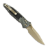 Saliekams nazis Microtech Socom Ram-Lok Spear Point Bronzed Stonewash Antique Denim Gold 160RL-13SMS3