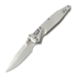 Microtech Socom Ram-Lok Spear Point Stonewash Slab Titanium folding knife, purple accents 160RLS-10SMS4