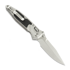 Microtech Socom Ram-Lok Spear Point Stonewash Textured Inlay folding knife, bronze accents 160RL-10SMS2