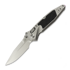 Microtech Socom Ram-Lok Spear Point Stonewash Textured Inlay sulankstomas peilis, purple accents 160RL-10SMS4