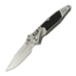 Microtech Socom Ram-Lok Spear Point Stonewash Textured Inlay kääntöveitsi, purple accents 160RL-10SMS4