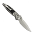 Microtech Socom Ram-Lok Spear Point Stonewash Textured Inlay kääntöveitsi, purple accents 160RL-10SMS4