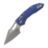 Microtech Stitch Apocalyptic Antique Blue Slab Titanium sulankstomas peilis, blue accents 169RL-10APMS2
