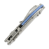 Microtech Stitch Mini Marfione Select S/E Stonewash 折叠刀, Slab Titanium, blue accent 169MRL-10MS2