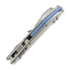 Microtech Stitch Mini Marfione Select S/E Stonewash 折叠刀, Slab Titanium, blue accent 169MRL-10MS2
