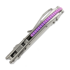 Microtech Stitch Mini Marfione Select S/E Stonewash 折叠刀, Slab Titanium, purple accent 169MRL-10MS3