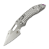 Microtech Stitch Stonewash Frag Titanium foldekniv, purple accents 169RL-10FRMS3