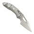Microtech Stitch Stonewash Frag Titanium sulankstomas peilis, purple accents 169RL-10FRMS3