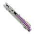 Microtech Stitch Stonewash Frag Titanium foldekniv, purple accents 169RL-10FRMS3