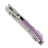 Microtech Stitch Stonewash Slab Titanium sulankstomas peilis, purple accents 169RL-10MS3