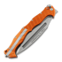 Midgards-Messer Odin's Toothpick Folding Kukri sulankstomas peilis, oranžinėnge