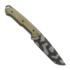 MK Knives & Tools Nomad FTB Elmax knife, OD Green Canvas Micarta