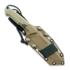 MK Knives & Tools Nomad "FuturePunk" peilis, D.Tan/Green G-10, Blasted