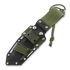 MK Knives & Tools Nomad "FuturePunk" veitsi, Green Canvas Micarta, Blasted