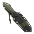 MK Knives & Tools Nomad "FuturePunk" veitsi, Green Canvas Micarta, Blasted