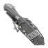 MK Knives & Tools Nomad "FuturePunk" peilis, Two-tone Gray G-10, Blasted
