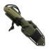 MK Knives & Tools Scout "Futurepunk" knife, Olive Green/Black G-10, DLC